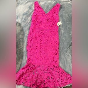 Alexia Admor hot pink lace dress. Size 8. New with tags.